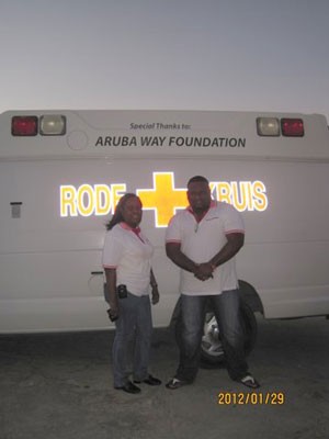 Two Red Cross St. Maarten Instructors pass American Red Cross First Aid/CPR/AED re-certification exam.