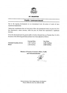 Gas Price Increases, Diesel Decreases on May 19, 2013.