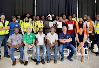 20 Stevedores of SSS receive Certification after Completing the ‘Total Port Worker’ Training Program.