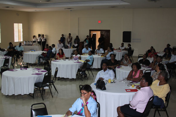 Attendees at the presentation of the new LTU policy at the Belair Community Center. civilservantsatjusticeministryinfosession06072012