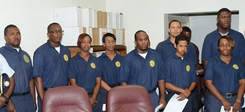 Some of the officers that took the oath on Wednesday. policecadetsswornin05012012