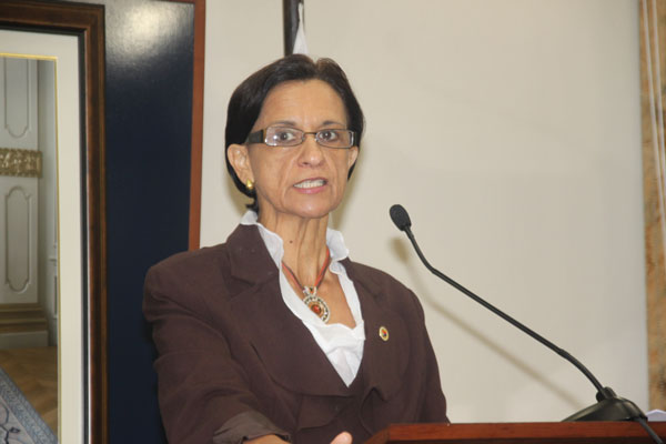 Prime Minister Sarah Wescot Williams. swescotwilliams11012012