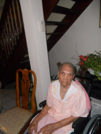 Aliette Hyman at her birthday celebration on Wednesday. aliettehyman30092011