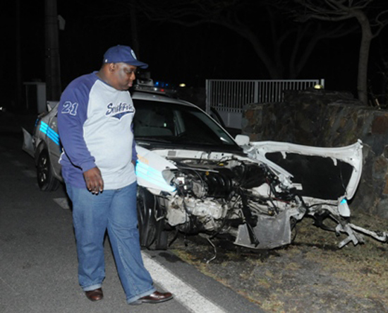 PHOTOS OF CAR ACCIDENT COURTESY GROMYKO WILSON. apolicear_007