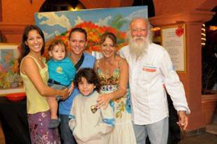 Festival attendees join Laura Richardson and famed artist Roland Richardson. festivalattendees01022011