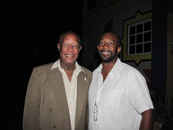 Howard Dodson, director, Schomburg Center for Research in Black Culture and Shujah Reiph, president, Conscious Lyrics Foundation. (CLF photo). hdodsonandsreiph22022011