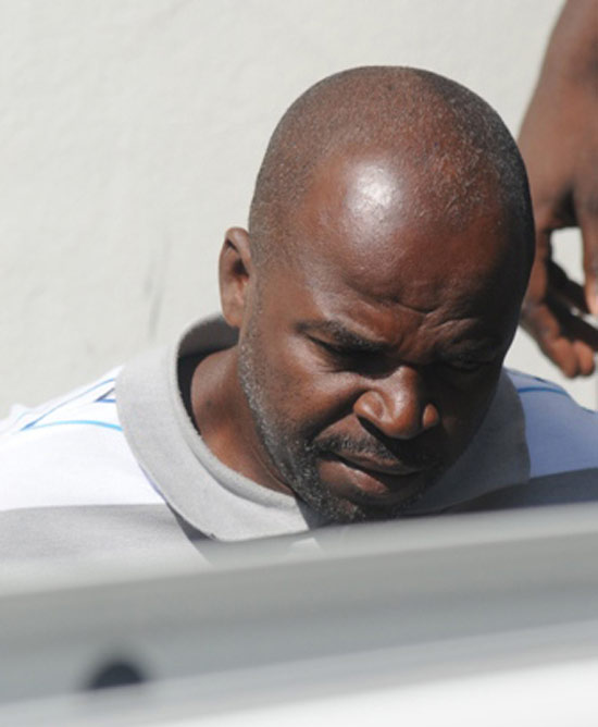 Haitian national taken to the Court of First Instance on Monday. (Photo by Gromyko Wilson) htnmncrt04012010