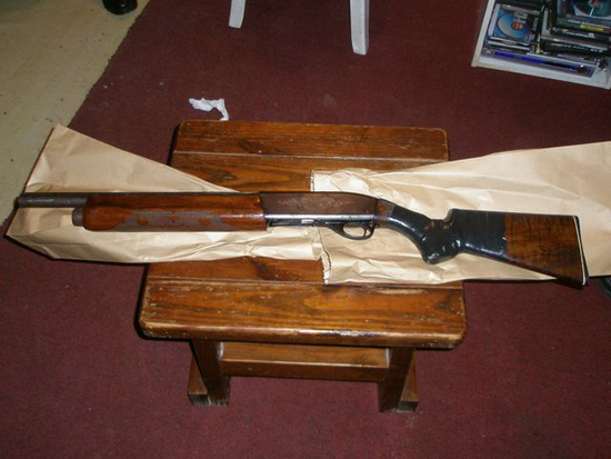 Confiscated Weapons which was used in brutal killing of Christopher Williams. p2010074