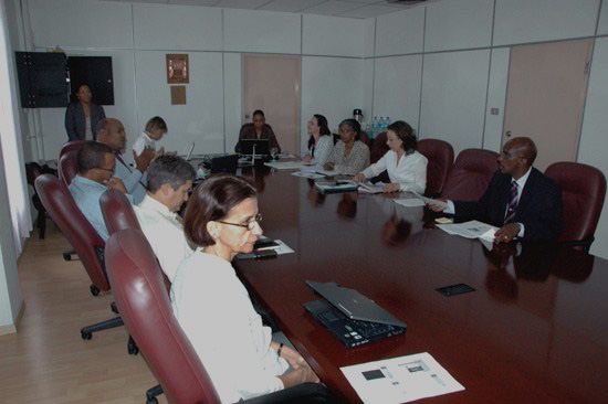 Executive Council members, along with Chairman Lt. Governor Franklyn Richards, listen to the presentation by Sector Director of Economic Affairs Miguel DeWeever. residentialzoning