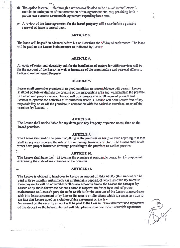 Sold Property With Breached Lease Sold Property With Breached Lease