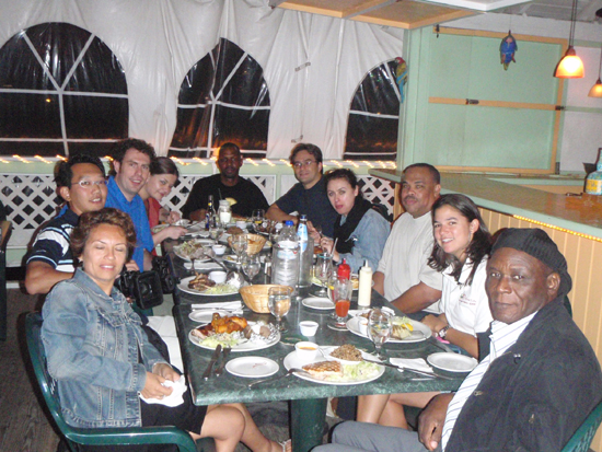 Visiting Journalists with the St. Maarten Tourist Bureau hosts. stbhrjournalist