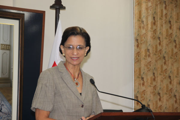 Prime Minister Sarah Wescot Williams. swescotwilliams16112011