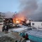 Large Fire Ravages Madrid Lane in Dutch Quarter.