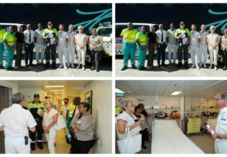 Historic tour of German cruise ship’s medical facilities by St. Maarten Medical Professionals.