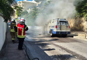 Vehicle Fire Near Divi Little Bay.