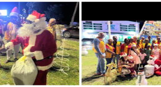 St. Maarten Lions Club Kicks Off the Christmas Season With Annual Lighting of the St. Maarten Lions Club Roundabout.