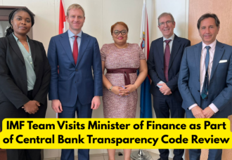 IMF Team Visits Minister of Finance as Part of Central Bank Transparency Code Review.