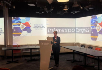 Wescot-Williams Addresses Constitutional Suitability for Small Island States at InterExpo 2025.