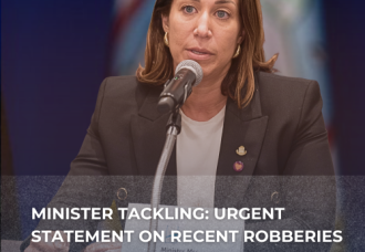 Reaction on the crime spree from Minister of Justice.