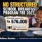 No structured school breakfast program for 2027: Gumbs says Cg. 576,000 annual cost exceeds available budget.
