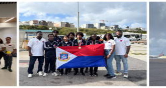 PJIAE Hosts Water Cannon Salute For Returning CARIFTA Athletes.