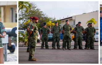 Defense Army Company in the Caribbean Rotates.