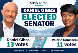 Daniel Gibbs wins Saint-Martin senate seat after second-round comeback.