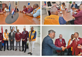 Lions District Governor pays courtesy visit.