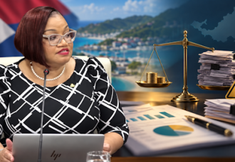 Gumbs Presents Cg 8 million budget surplus, but fiscal watchdog says major risks remain outside the figures.
