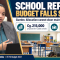 Gumbs: School maintenance budget cannot clear repair backlog as education faces staffing pressure.