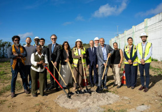 Minister of Justice Nathalie Tackling Breaks Ground on Long-Awaited Construction of the New Point Blanche Prison.