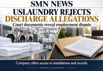 USLAUNDRY rejects lagoon discharge allegations, documents reveal employment dispute behind complaints.