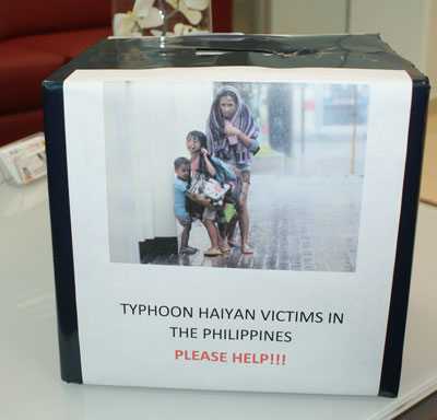 wibdonationboxestohelptyphoonhaiyanvictims15112013