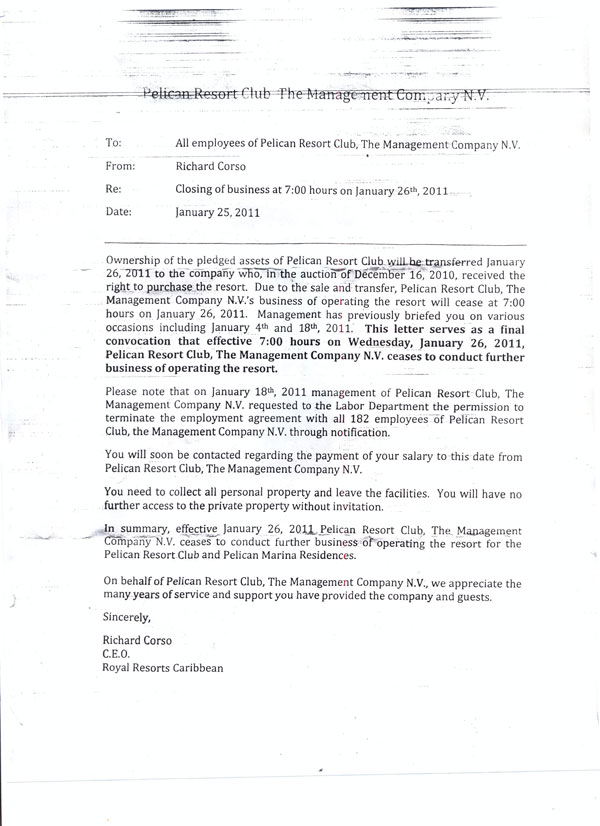 pelicanemployeesterminationletter25012011